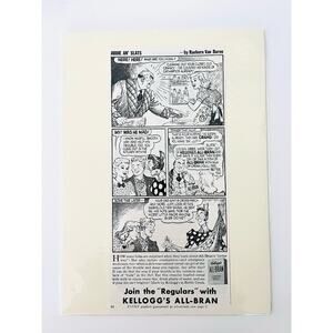 Kellogg’s ALL-BRAN - Abbie An’ Slats Vintage Media Print Ad